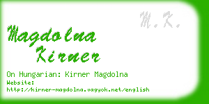 magdolna kirner business card